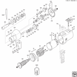 FEIN Bolzen | Ersatzteile für DSke 658-1 (50Hz, 230V) - 30217191008
