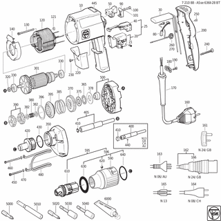 FEIN Deckel | Ersatzteile für ASse 636 II-28 bT (50/60Hz, 220/230V) - 31201066005