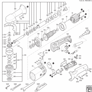 FEIN Motorschutzstecker | Ersatzteile für MSfv 649-1 (50/60Hz, 220/230V) - 30756004006