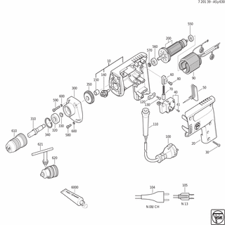 FEIN Bürstenhalter | Ersatzteile für ASy 630 (50/60Hz, 220/230V) - 30712061002