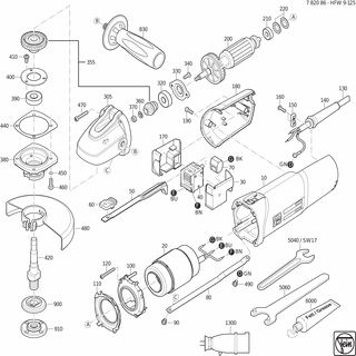 FEIN Platte | Ersatzteile für HFW 9-125 (300Hz, 200V) - 32416081002