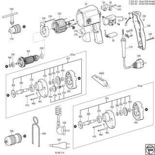 FEIN Kabel mit Stecker | Ersatzteile für ASye 636 (60Hz, 220V) - 30707101012