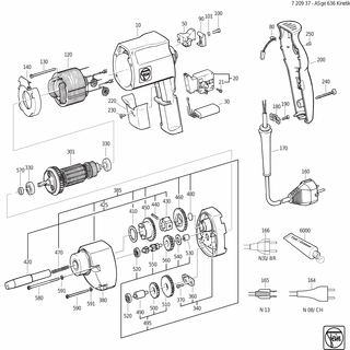 FEIN Scheibe | Ersatzteile für ASge 636 (50/60Hz, 220/230V) - 32407025009