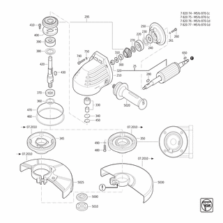 FEIN Gehäuse | Ersatzteile für MSfo 870-1c (200Hz, 72V) - 31207060003