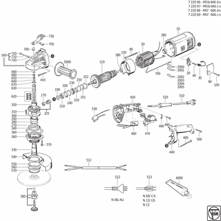 FEIN Buchse | Ersatzteile für MSf 666D-S (50Hz, 240V) - 30507168003