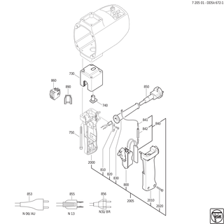 FEIN Kappe | Ersatzteile für DDSk 672-1 (50/60Hz, 220/230V) - 30713009007
