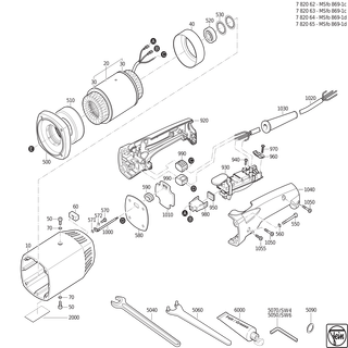 FEIN Motorgehäuse | Ersatzteile für MSfo 869-1d (200Hz, 265V) - 31903141002