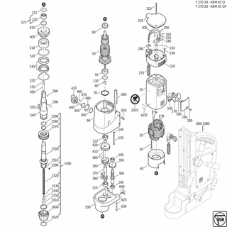 FEIN Handpumpe | Ersatzteile für KBM 65 QF (50/60Hz, 220/230V) - 32132022007