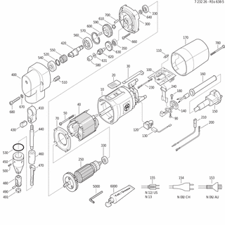 FEIN Verbindungskabel | Ersatzteile für RSs 638-5 (60Hz, 120V) - 30719340018
