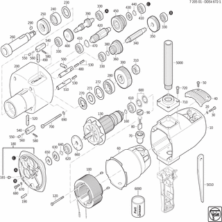 FEIN Rillenkugellager | Ersatzteile für DDSk 672-1 (50/60Hz, 220/230V) - 41701210021