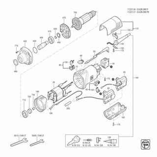 FEIN Maulschlüssel SW13 | Ersatzteile für GSZ 8-280 PE (50/60Hz, 220/230V) - 62901007007