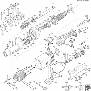 FEIN Sechskantmutter M8 links/left | Ersatzteile für MShy 664-1 (50/60Hz, 220/230V) - 42002008002
