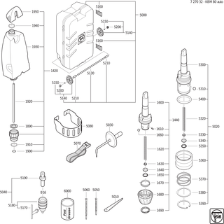 FEIN Stift | Ersatzteile f�r KBM 80 auto (50/60Hz, 220/230V) - 40242041001