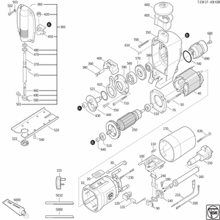 FEIN Sägeblätter Metall und Sandwichmaterial | Ersatzteile für ASt 638 (50/60Hz, 220/230V) - 63503036014