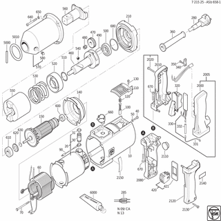 FEIN Sechskantschraube M4X60 | Ersatzteile für ASb 658-1 (50Hz, 110V) - 43001004042