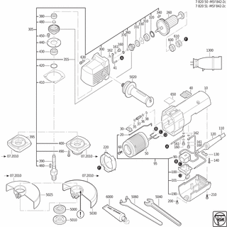 FEIN Passfeder | Ersatzteile für MSf 842-2C (200Hz, 265V) - 40221058008
