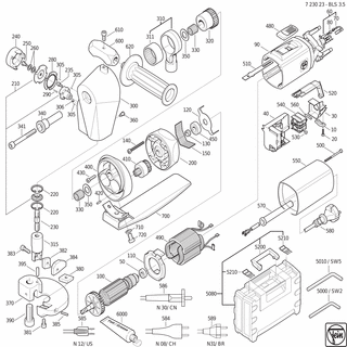 FEIN Stiftschlüssel SW2 | Ersatzteile für BLS 3.5 (50Hz, 230V) - 62907029006