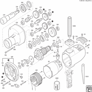 FEIN Nadellager | Ersatzteile für ASq 672-1 (50/60Hz, 220/230V) - 41720002022