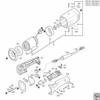 FEIN Flachkopfschraube | Ersatzteile für MSfo 849-1b (300Hz, 200V) - 43003029048