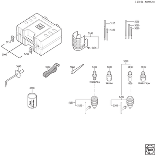 FEIN Sicherungsring | Ersatzteile für KBM 52 U (50/60Hz, 220/230V) - 42616016006