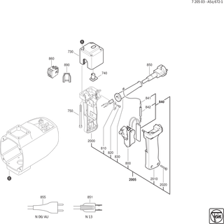 FEIN Rillenkugellager | Ersatzteile f�r ASq 672-1 (50Hz, 240V) - 41701210021