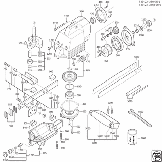 FEIN Sechskantschraube M4X60 | Ersatzteile für AStx 649-1 (50Hz, 110V) - 43001004042