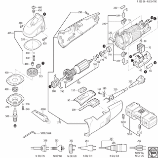 FEIN Schraube | Ersatzteile für RS 10-70 E (50/60Hz, 220/230V) - 43070006008