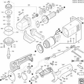 FEIN Zylinderschraube M5X25 | Ersatzteile für MSf 843-1b (200Hz, 265V) - 43035018055