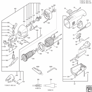 FEIN Schaltgabel | Ersatzteile für BSS 1.6 C (50/60Hz, 220/230V) - 31308162000