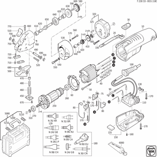 FEIN Adapter | Ersatzteile für BSS 2.0 E (50/60Hz, 220/230V) - 31308101003