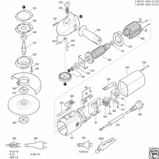 FEIN Anker | Ersatzteile für WSG 12-125 (50Hz, 230V) - 53273001233
