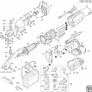 FEIN Schneidbacken | Ersatzteile für BSS 1.6 E (50/60Hz, 220/230V) - 31308153014