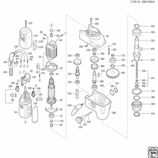 FEIN Buchse | Ersatzteile für KBM 50 QX (50/60Hz, 220/230V) - 31602092003