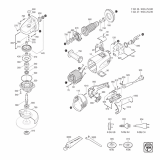 FEIN Schraube | Ersatzteile für WSG 25-180 (50Hz, 230V) - 43070027000