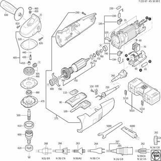 FEIN Rillenkugellager | Ersatzteile für KS 10-38 E (50/60Hz, 220/230V) - 41701110228