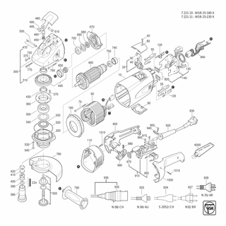 FEIN Deckel | Ersatzteile für WSB 25-180 X (50Hz, 230V) - 32427115001