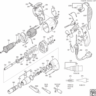 FEIN Dichtring | Ersatzteile für SCS 6.3-19 T (50/60Hz, 230V) - 40612165008