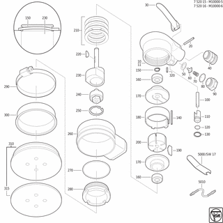 FEIN Zylinder | Ersatzteile für M 10000-6 - 31322507003