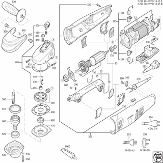 FEIN Schraube | Ersatzteile für WPO 13-15 IE (50Hz, 230V) - 43070031003