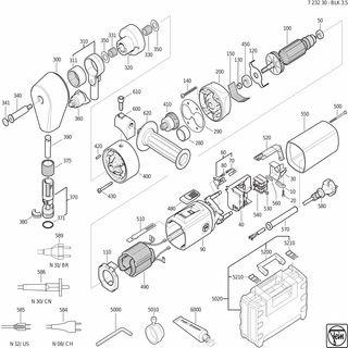 FEIN Stator | Ersatzteile für BLK 3.5 (50Hz, 230V) - 51273001231