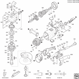 FEIN Kabelklemmstück | Ersatzteile für WSB 20-180 (50Hz, 230V) - 32431042008