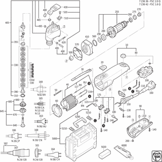 FEIN Schärfstein | Ersatzteile für FSC 1.6 Q (50/60Hz, 220/230V) - 63719010014