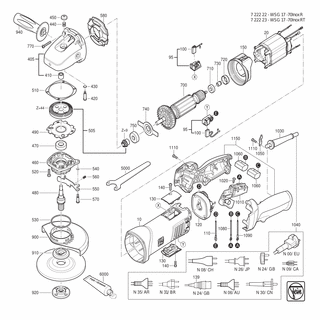 FEIN Klemme | Ersatzteile für WSG 17-70 Inox R (50/60Hz, 220/230V) - 31412063000