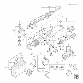 FEIN Kabelklemmstück | Ersatzteile für FSC 2.0 X (50/60Hz, 220/230V) - 32431044000
