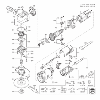 FEIN Kabelklemmstück | Ersatzteile für WSG 8-125 (A) (50/60Hz, 220/230V) - 32431043002