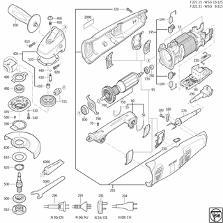 FEIN Schraube | Ersatzteile für WSG 8-115 (50/60Hz, 230V) - 43070044007