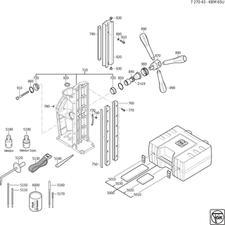 FEIN Handgriff | Ersatzteile f�r KBM 65 U (50/60Hz, 220/230V) - 32119114014
