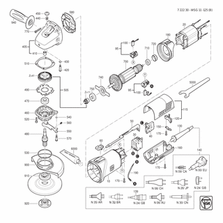 FEIN Lagerbuchse | Ersatzteile für WSG 11-125 (B) (50/60Hz, 220/230V) - 30507236000