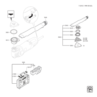 FEIN Kabelklemmst�ck | Ersatzteile f�r FMM 350 QSL (50/60Hz, 220/230V) - 32431045000