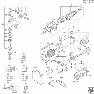 FEIN Schraube | Ersatzteile für FSC 2.0 (50/60Hz, 220/230V) - 43070038007